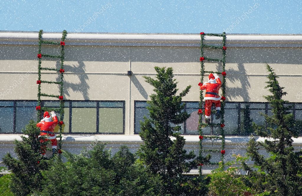 Santa Claus climb the stairs — Stock Photo © svitlana10 #1502265