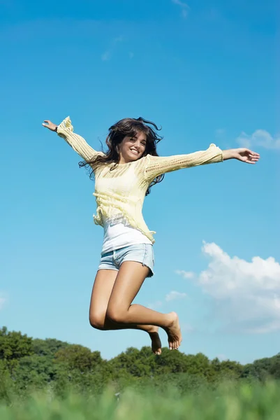 ジャンプの女の子 — ストック写真