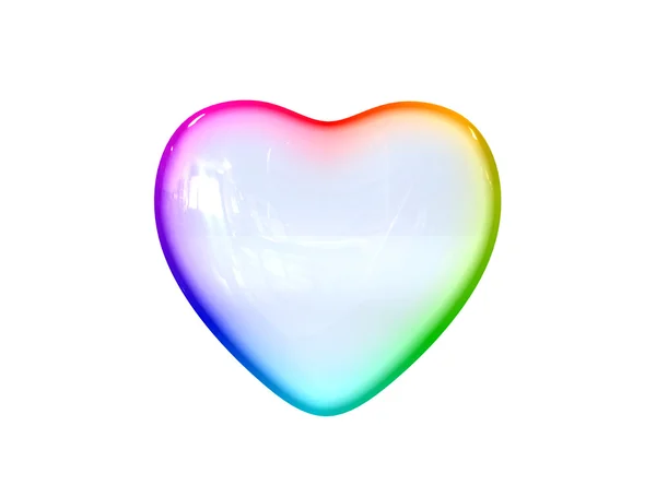 stock image Multicolor transparent heart