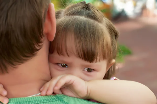 Mała dziewczynka płacze — Zdjęcie stockowe