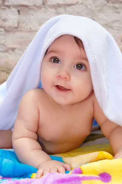 Baby glimlach — Stockfoto