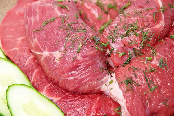 鲜红肉 — 图库照片