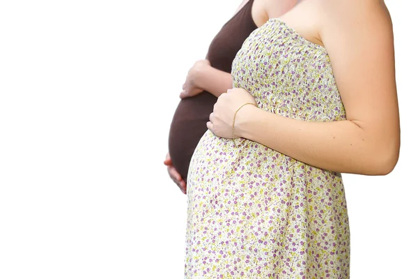 Two pregnant women Royalty Free Stock Images