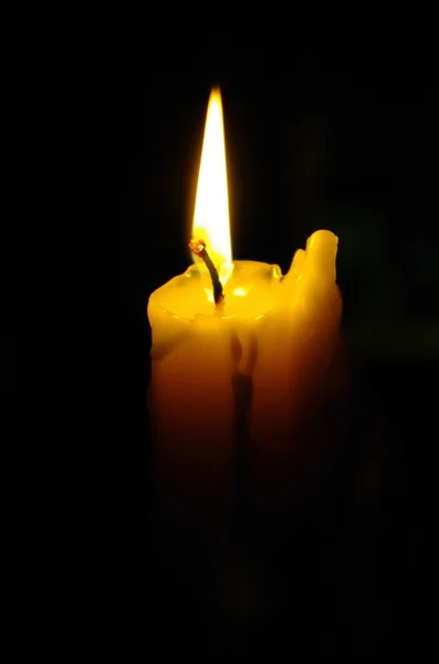 Płomień świecy — Zdjęcie stockowe