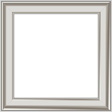 Modern silver photo frame clipart