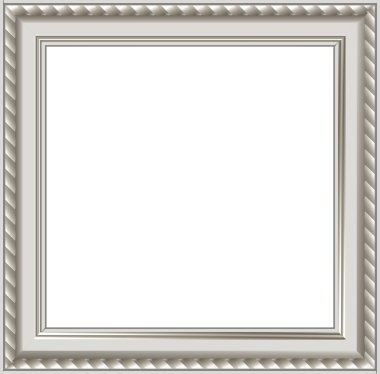 Modern silver photo frame