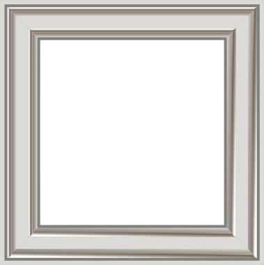 Modern silver photo frame