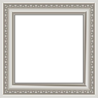 Modern silver photo frame