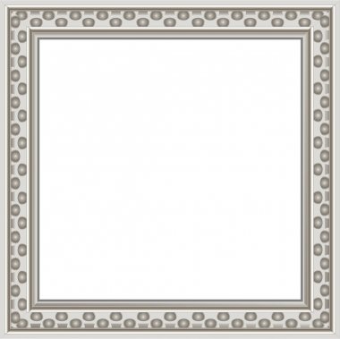 Modern silver photo frame