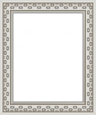 Modern silver photo frame