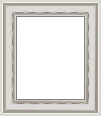 Modern silver photo frame