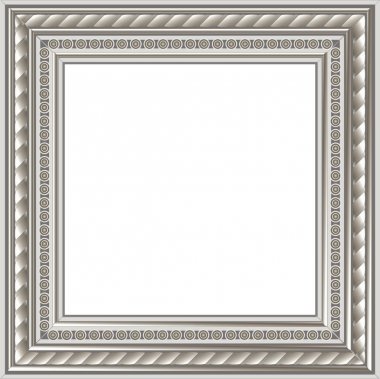 Modern silver photo frame