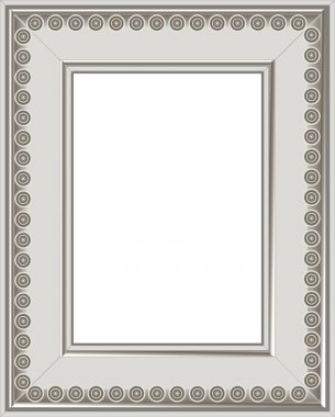 Modern silver photo frame