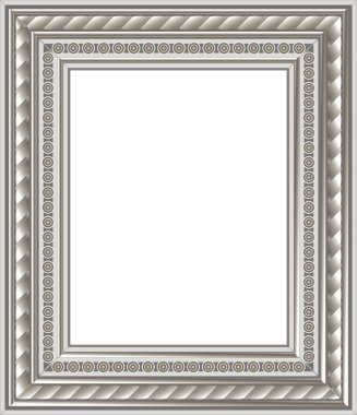 Modern silver photo frame