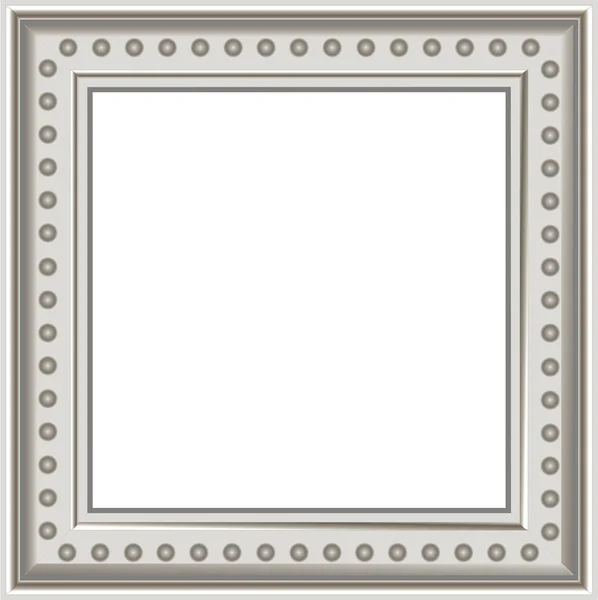 Modern silver photo frame — Stockvector
