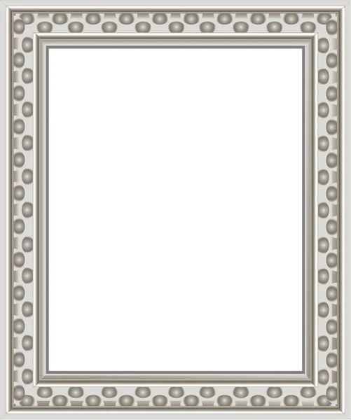 现代银相框 — 图库矢量图片