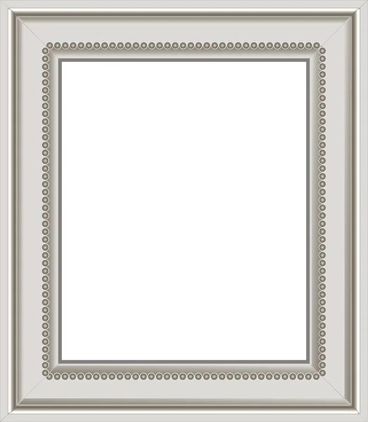 Modern silver photo frame — Stok Vektör