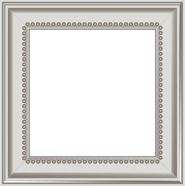 现代银相框 — 图库矢量图片