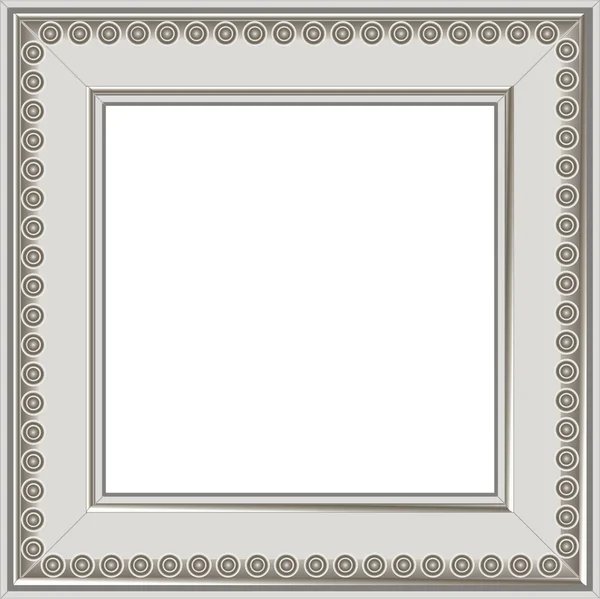 Modern silver photo frame — Stockvector