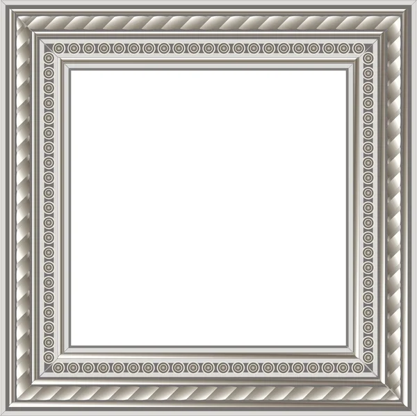Modern silver photo frame — Stock Vector