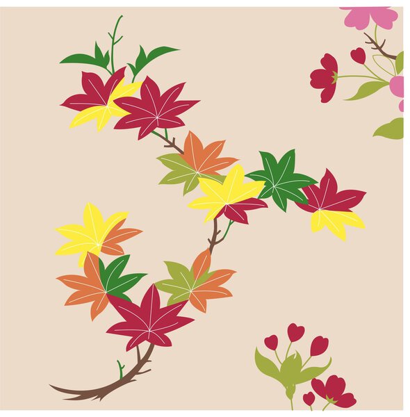 Vector floral background