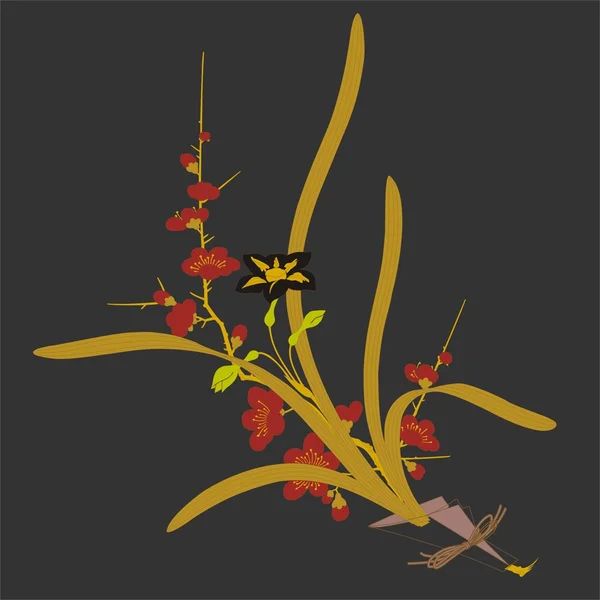 Vector floral achtergrond — Stockvector