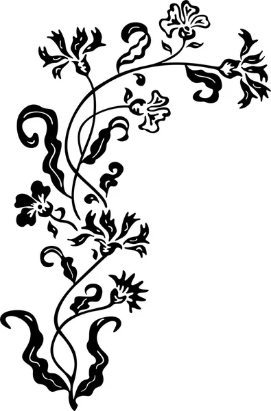 Vector illustratie van bloemen ornament — Stockvector