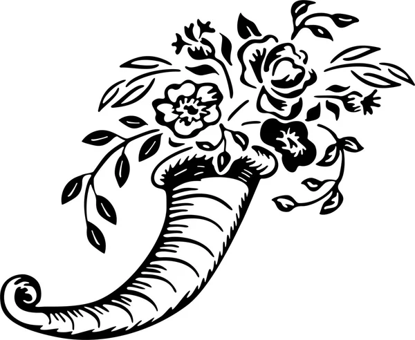Vektor Illustration von Blumenstrauß — Stockvektor