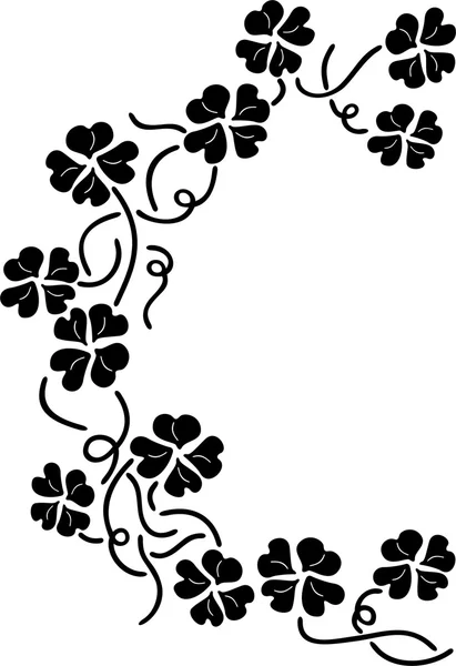 Vektor illustration av blommor prydnad — Stock vektor