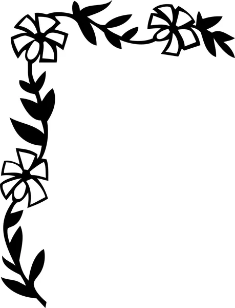 Çiçek süslemesinin vektör illüstrasyonu — Stok Vektör