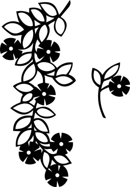 Vektorová ilustrace květinové ozdoby — Stockový vektor