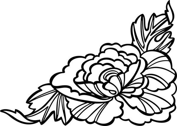 Vektorová ilustrace květinové ozdoby — Stockový vektor