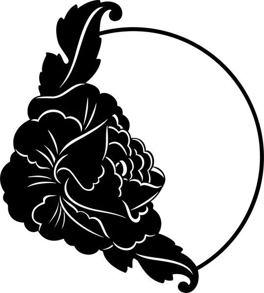 花飾りのベクトル図 — ストックベクタ