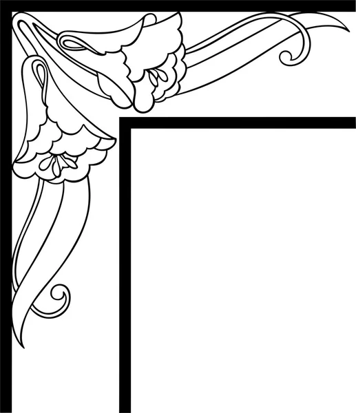 花飾りのベクトル図 — ストックベクタ