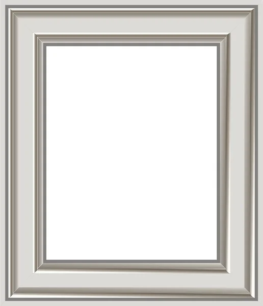 Modern silver photo frame Stock Vector