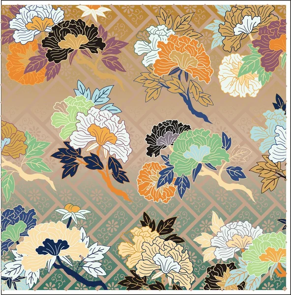 Vektor floral bakgrund Royaltyfria illustrationer