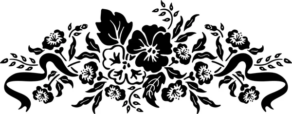 Ilustração vetorial de ornamento floral Vetores De Bancos De Imagens