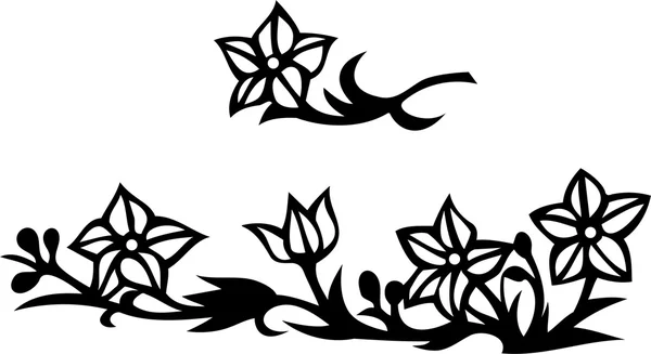 Vector illustratie van bloemen ornament Rechtenvrije Stockvectors