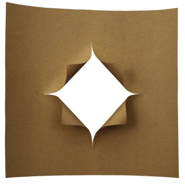 Hole in the sheet of paper clipart