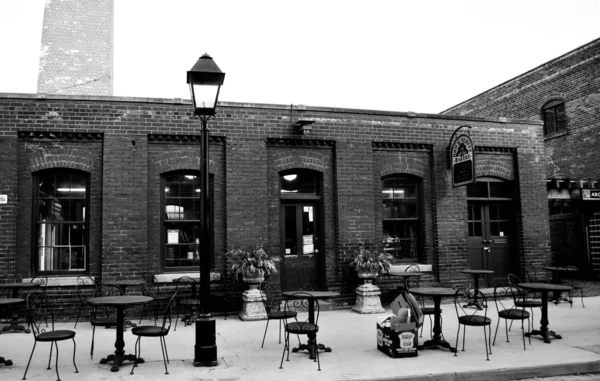 오래 된 토론토 스트리트 카페 스톡 사진
