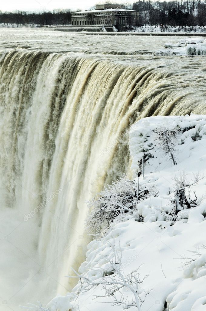 Niagara falls winter science