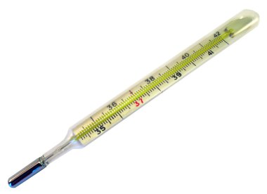 Mercury thermometer. clipart