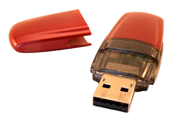 Kırmızı flash kart — Stok fotoğraf