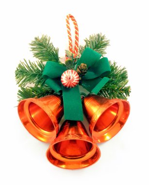 Christmas ornament with hand bells clipart