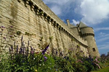 The city wall of guerande clipart