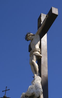 Statue of the crucifixion of jesus clipart
