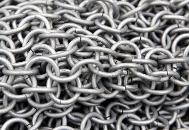 Background from metal chains clipart