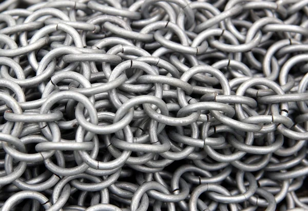 Tło z metalowe łańcuchy — Zdjęcie stockowe