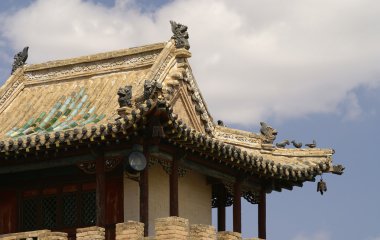 Buddhist monastery in mongolia clipart