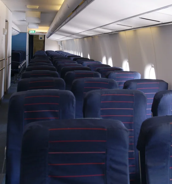 stock image Interior of a big airplane